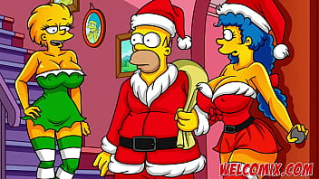 A Simpsons family's unconventional Christmas surprise for the less fortunate